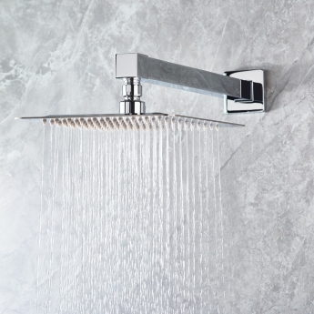 Bristan Tangram Dual Concealed Mixer Shower with Fixed Head and Handset - Chrome | Product Image