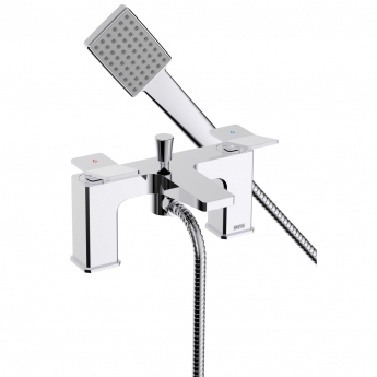 Bristan Tangram Bath Shower Mixer Tap Pillar Mounted - Chrome