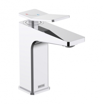 Bristan Tangram Eco Start Basin Mixer Tap with Clicker Waste - Chrome
