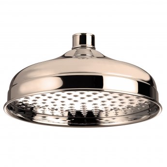 Bristan Traditional Stainless Steel Fixed Shower Head 200mm - Gold