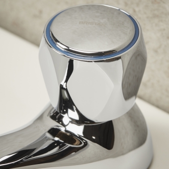 Bristan Value Club Bath Taps Chrome Plated with Metal Heads