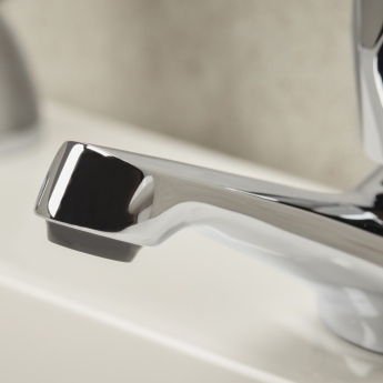 Bristan Value Club Bath Taps Chrome Plated with Metal Heads