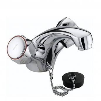 Bristan Value Club Mono Basin Mixer Tap Without Waste and Metal Heads - Chrome Plated