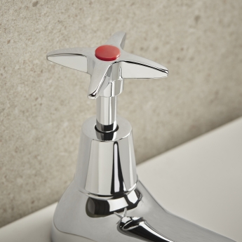 Bristan Value Crosshead Top Bath Taps - Chrome Plated