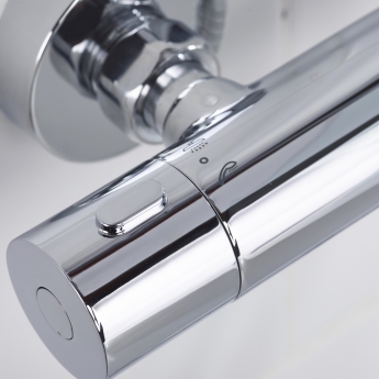 Bristan Zing2 Thermostatic Bar Mixer Shower with Shower Kit and Fixed Head - Chrome