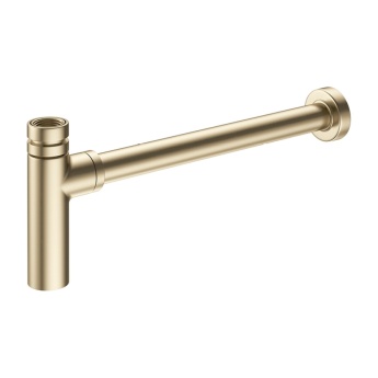 Britton Minimalist Basin Bottle Trap Brushed Brass | Product Image