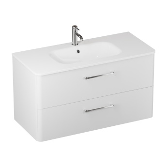 Britton Camberwell 1000mm Wall Hung Vanity Unit with Cast Marble Basin | Product Image