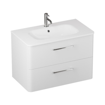 Britton Camberwell 800mm Wall Hung Vanity Unit with Cast Marble Basin | Product Image
