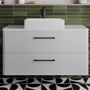 Britton Camberwell 1000mm 2-Drawer Wall Hung Countertop Vanity Unit
