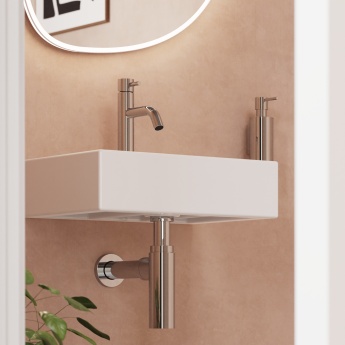 Britton Minimalist Basin Bottle Trap Chrome | Product Image