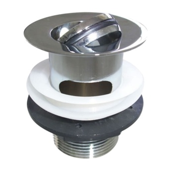 Britton Slotted Flip Top Basin Waste Chrome | Product Image