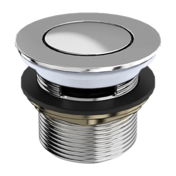 Britton Slotted Press Top Bath Waste Chrome | Product Image