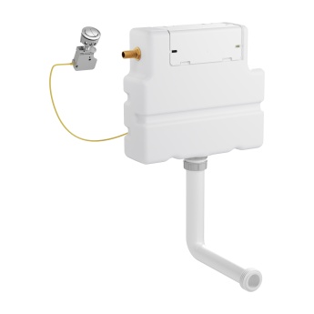 Britton Slimline Furniture Concealed Cistern - Chrome Button | Product Image