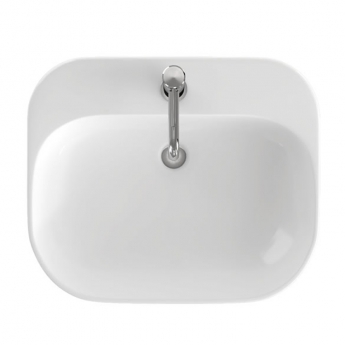 Britton Curve2 Wall Hung Basin 550mm Wide - 1 Tap Hole