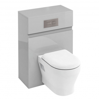 Britton D30 Back to Wall WC Unit with Dual Flush Cistern and Plate - Light Grey