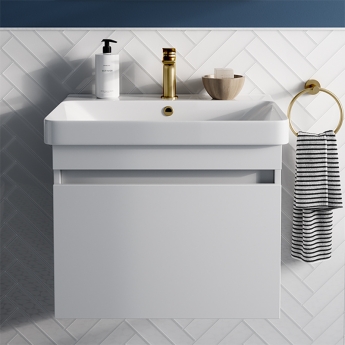 Britton Dalston 600mm 1-Drawer Wall Hung Vanity Unit