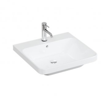 Britton Dalston Wall Hung 1-Drawer Vanity Unit with Basin 500mm Wide - Matt White