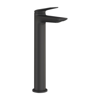 Britton Greenwich Matt Black Tall Mono Basin Mixer Tap | Product Image