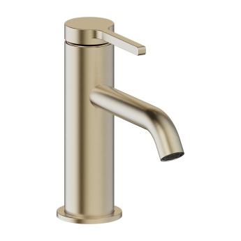 Britton Hoxton 2.0 Brushed Brass Mono Basin Mixer Tap | Product Image