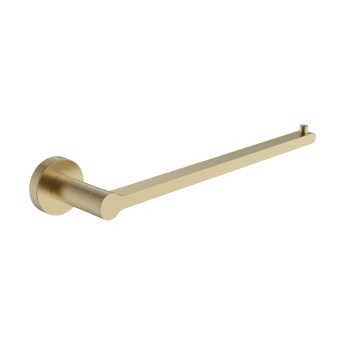 Britton Hoxton 2.0 Brushed Brass Single Towel Holder 280mm | Product Image