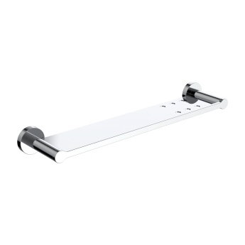 Britton Hoxton 2.0 Chrome Bathroom Shelf 415mm | Product Image