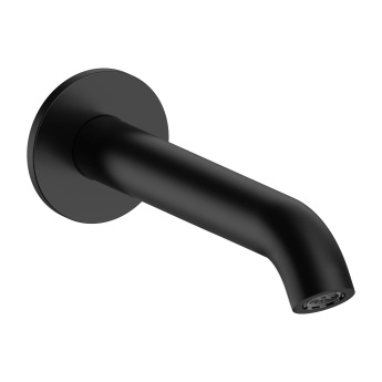 Britton Hoxton 2.0 Matt Black Wall Mounted Bath Spout | Product Image
