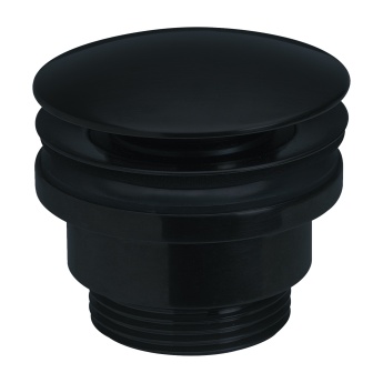 Britton Universal Press Top Basin Waste Matt Black | Product Image