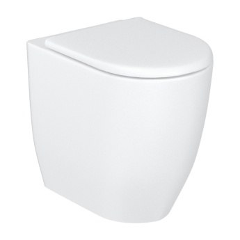 Britton Milan Rimless Back to Wall Toilet (inc Soft Close Seat) | Product Image