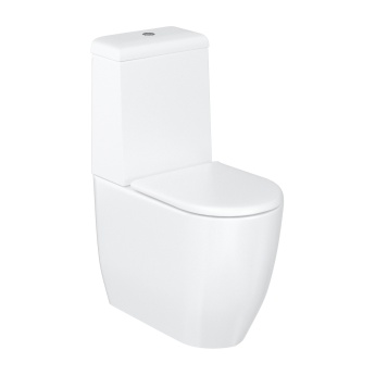 Britton Milan Rimless Close Coupled Toilet (inc Soft Close Seat) | Product Image