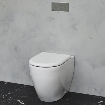 Britton Milan Back to Wall Toilet 530mm Projection - Slimline Seat