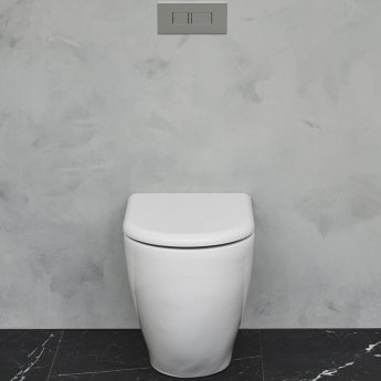 Britton Milan Back to Wall Toilet 530mm Projection - Slimline Seat