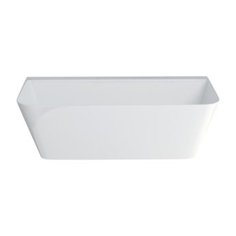 Britton ClearStone Patinato Rectangular Back to Wall Freestanding Bath | Product Image