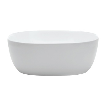Britton Real Square Gloss White Countertop Basin 410mm | Product Image