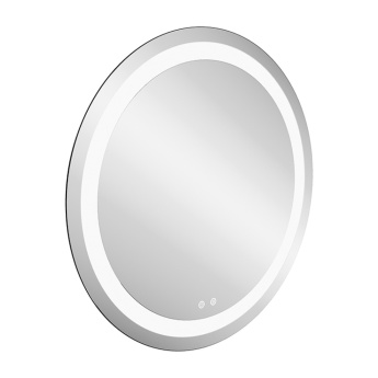 Britton Shoreditch Frameless Round LED Bathroom Mirror with Demister 800mm Diameter | Product Image