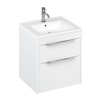 Britton Shoreditch 550mm 2-Drawer Wall Hung Vanity Unit with Basin | Product Image