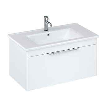 Britton Shoreditch 850mm 1-Drawer Wall Hung Vanity Unit with Basin | Product Image