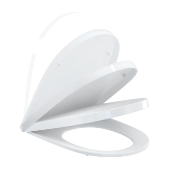 Britton Sphere Rimless Comfort Height Back to Wall Toilet (inc Soft Close Seat) | Product Image