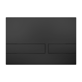 Britton Venue Dual Flush Plate Matt Black | Product Image