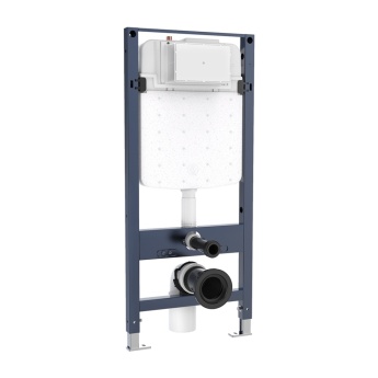 Britton Slim Depth Wall Hung Toilet Frame 1.12m with Dual Flush Concealed Cistern | Product Image