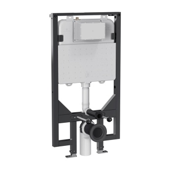 Britton Slim Depth Wall Hung Toilet Frame 1.14m with Dual Flush Concealed Cistern | Product Image