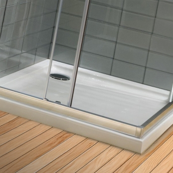Britton Zamori 35mm Reinforced Acrylic Square Shower Tray | Product Image