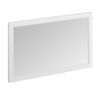 Burlington 120 Fitted Framed Bathroom Mirror 750mm High x 1200mm Wide - Matt White
