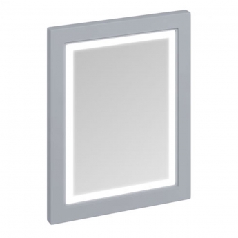 Burlington 60 Fitted Framed LED Bathroom Mirror 750mm High x 600mm Wide - Classic Grey