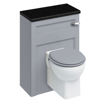 Burlington 60 Wall Hung Pan with WC Unit and Cistern Classic Grey - Excluding Seat