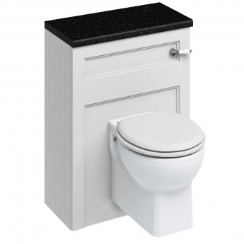 Burlington 60 Wall Hung Pan with WC Unit and Cistern Matt White - Excluding Seat