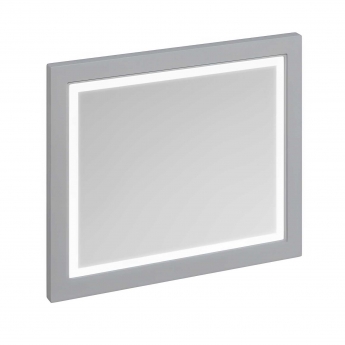 Burlington 90 Fitted Framed LED Bathroom Mirror 750mm High x 900mm Wide - Classic Grey