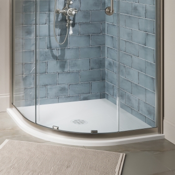 Burlington Bowood White 25mm Ultra-Slim Quadrant Shower Tray | Product Image