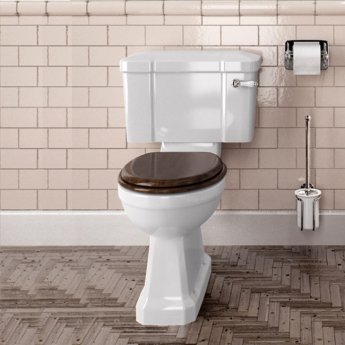 Burlington Standard Close Coupled Toilet Slimline Lever Cistern - Excluding Seat