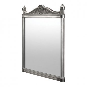 Burlington Traditional Framed Bathroom Mirror 750mm High x 553mm Wide Brushed