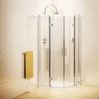 Burlington Traditional Quadrant Shower Enclosure 900mm x 900mm - 8mm Glass
